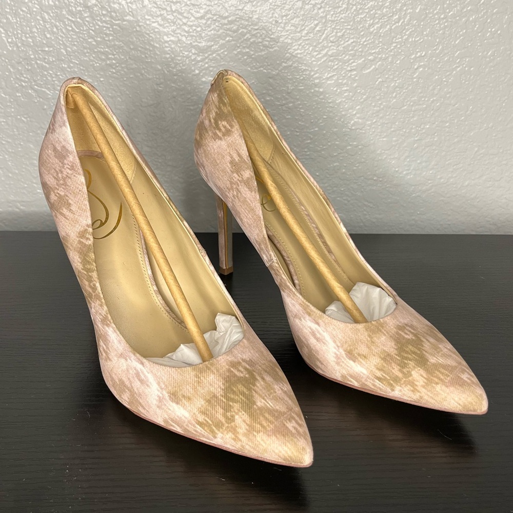 NWOT nude/pink/brown print Sam Edelman heels for work or play - make an offer